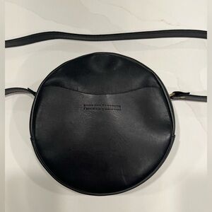 Portland Leather Circle Crossbody Bag